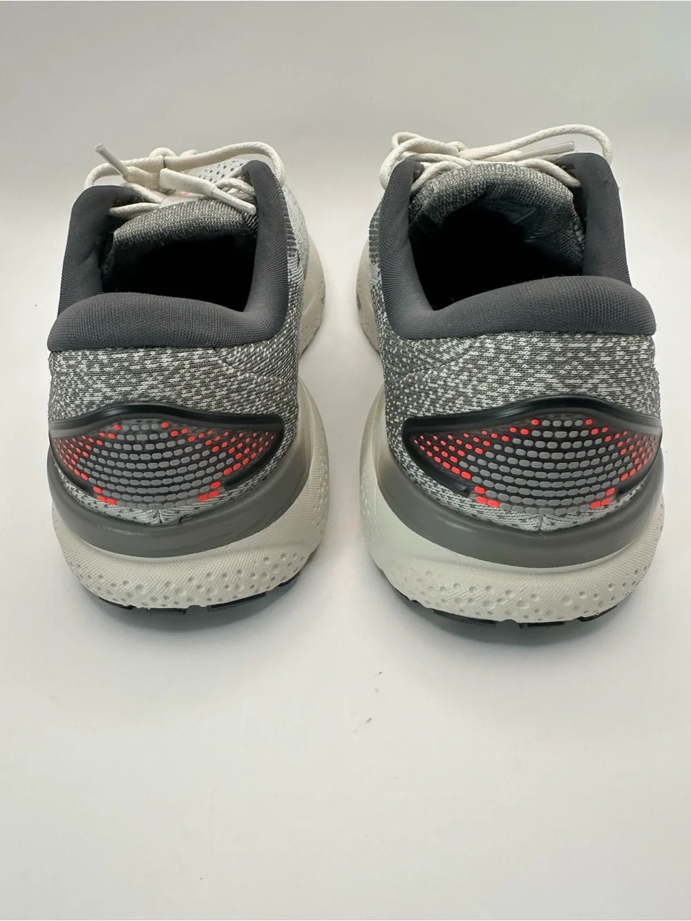 Brooks Running Shoes - Light Gray and Dark Gray with Pink Accents